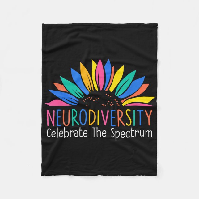 Spektrumhjärnans autism fleecefilt (Framsidan)