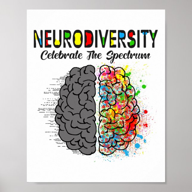 Spektrumhjärnans autism poster (Framsidan)