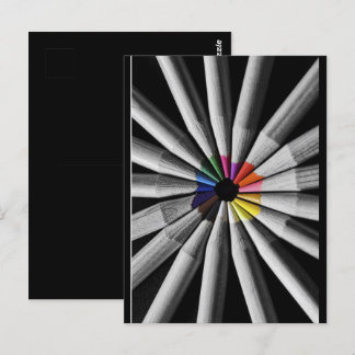 Spektrumpennor från färg vykort