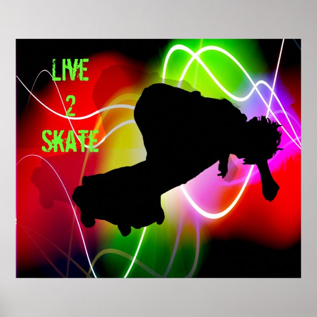 Spektrumskateboarder Poster (Framsidan)