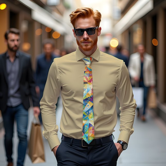 Spektrumsprängning av Abstrakt Art Tie Slips (Skapare uppladdad)