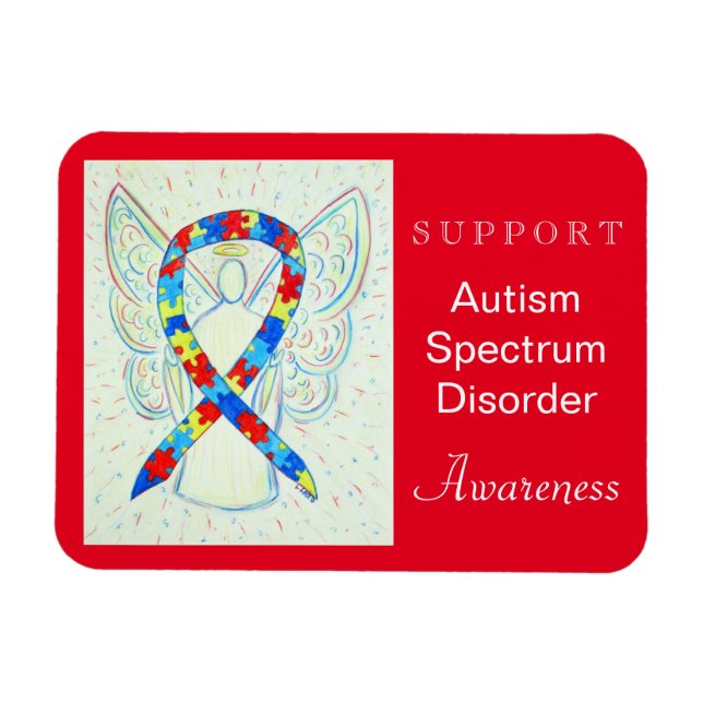 Spektrumstörning (ASD) Ribbon Angel Magnet (Horisontell)