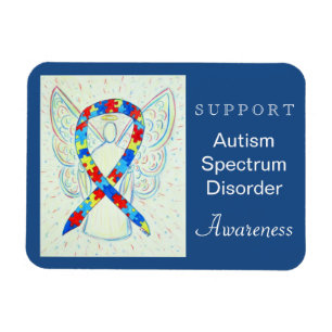 Spektrumstörningar (ASD) Ribbon Angel Magnet