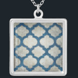 Spektrumsymmetri II Silverpläterat Halsband<br><div class="desc">Mönster</div>