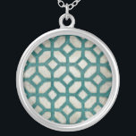 Spektrumsymmetri IX Silverpläterat Halsband<br><div class="desc">Mönster</div>