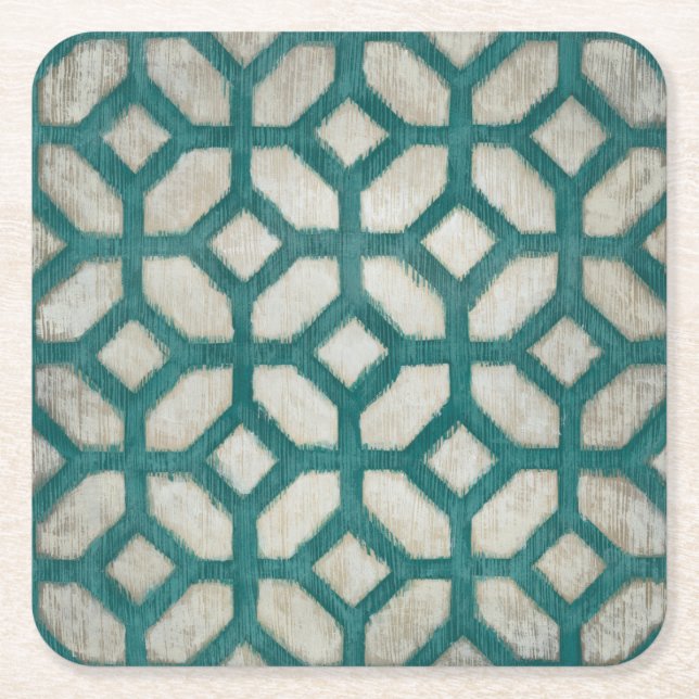 Spektrumsymmetri IX Underlägg Papper Kvadrat (Framsidan)