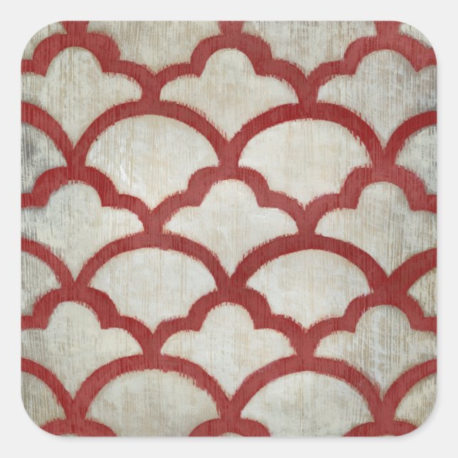 Spektrumsymmetri VII Fyrkantigt Klistermärke (Framsida)