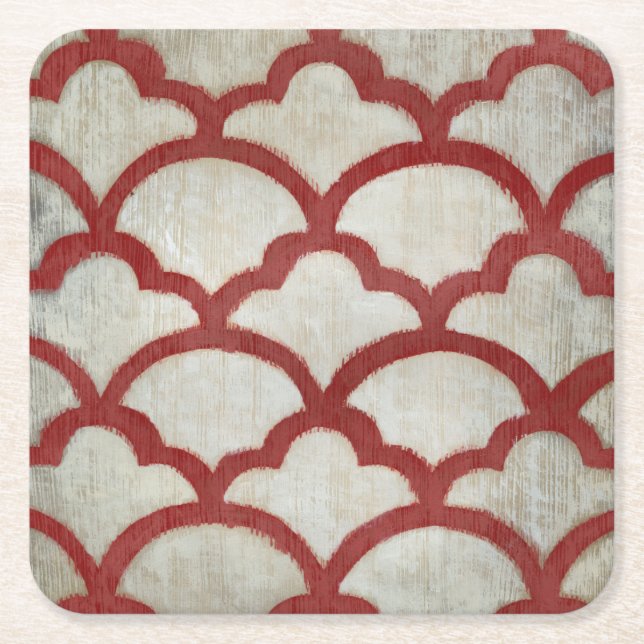 Spektrumsymmetri VII Underlägg Papper Kvadrat (Framsidan)