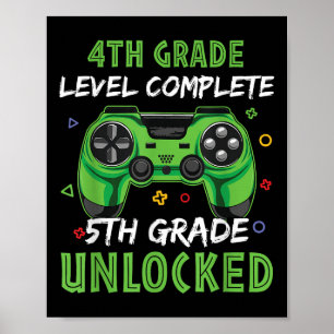 Spel 5:e olåsta Klass-gåva för barn på 4:e nivån Poster