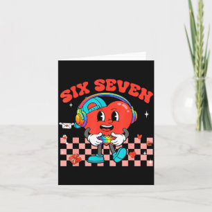 Spel Alla hjärtans dag 67 Sex Sju Roligt Spelare H Kort