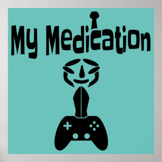 spel är min meditation poster