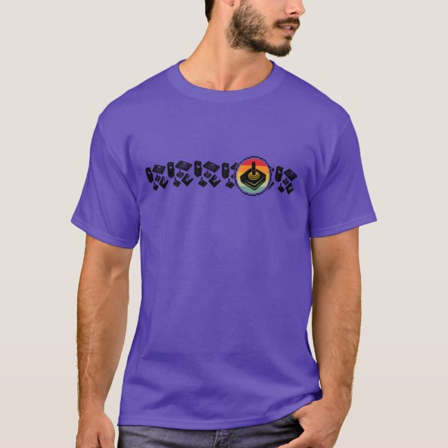Spel Arkadspel Videospelande Video Spel Retro f T Shirt (Framsida)