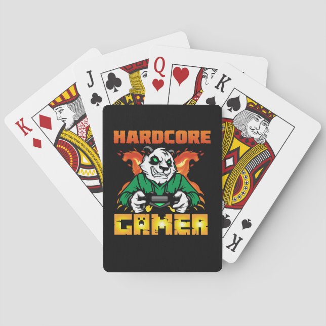 Spel Art Hardcore Gamer Casinokort (Baksidan)