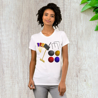 Spel av Croquet Womens T-Shirt