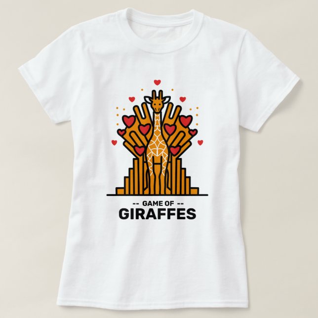 Spel av Giraffes T-shirt (Design framsida)