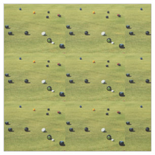 Spel av Gräsmatta Bowls Tyg