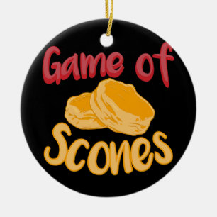 Spel av koner Scone Baker Tea Time Fresh Bakery Julgransprydnad Keramik