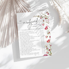 Spel av minimalistisk Wildblomma Newlyged Möhippa