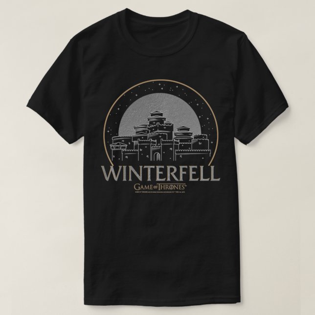 Spel av Thrones Winterföll Pullover T Shirt (Design framsida)