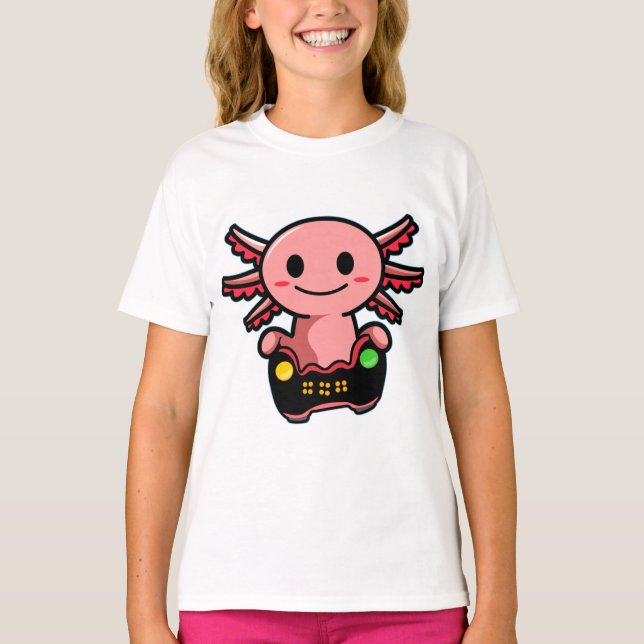 Spel Axolotl T-Shirt (Framsida)