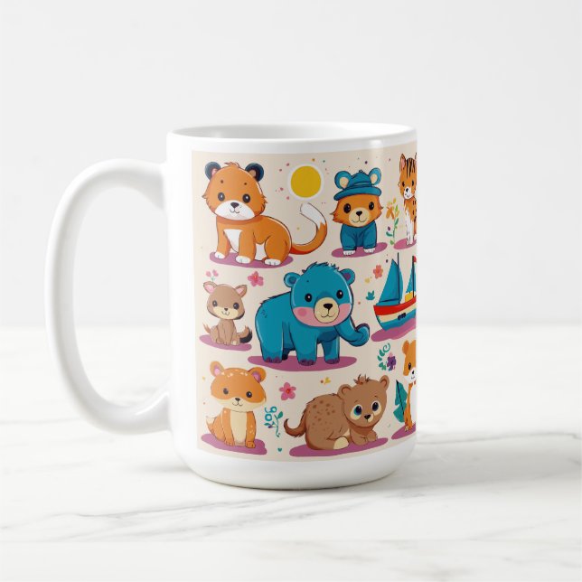 Spel barndesign kaffemugg (Vänster)