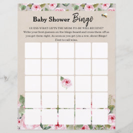 Spel "Bingo" för baby shower.