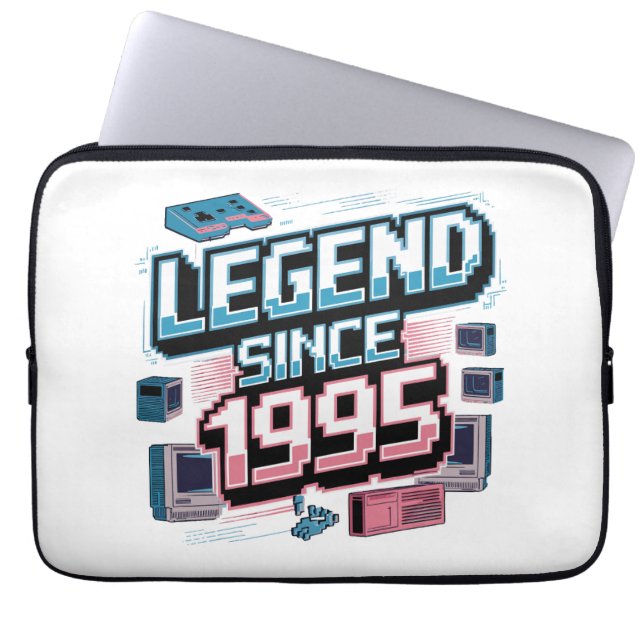 Spel Birthday Gift - Retro Pixel 1995 Laptop Fodral (Framsidan)