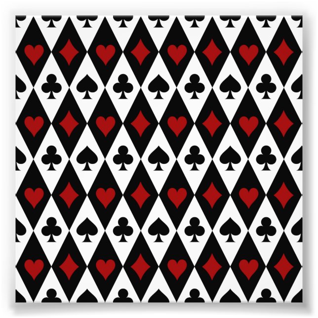 Spel Blackjack Card Player Casino Las Vegas Fototryck (Framsidan)