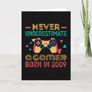 Spel Born 2009 Birthday Gaming Gift Retro Kort
