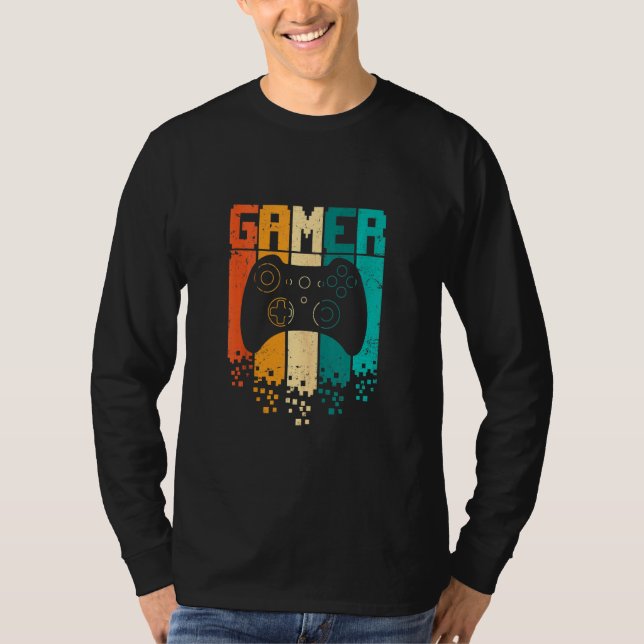 Spel Boys Manar Tonåring Spel Retro Video Games Vi T Shirt (Framsida)