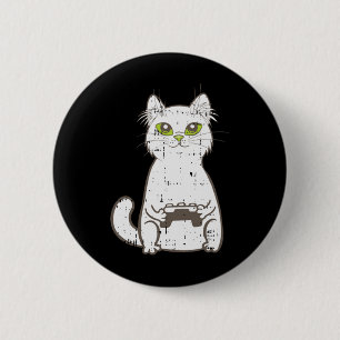 Spel Cat Video Game Controller Cute Gaming Geek G Knapp