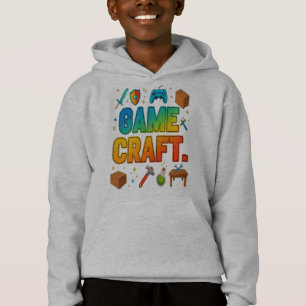 Spel Craft Retro Gamer Hoodie T Shirt