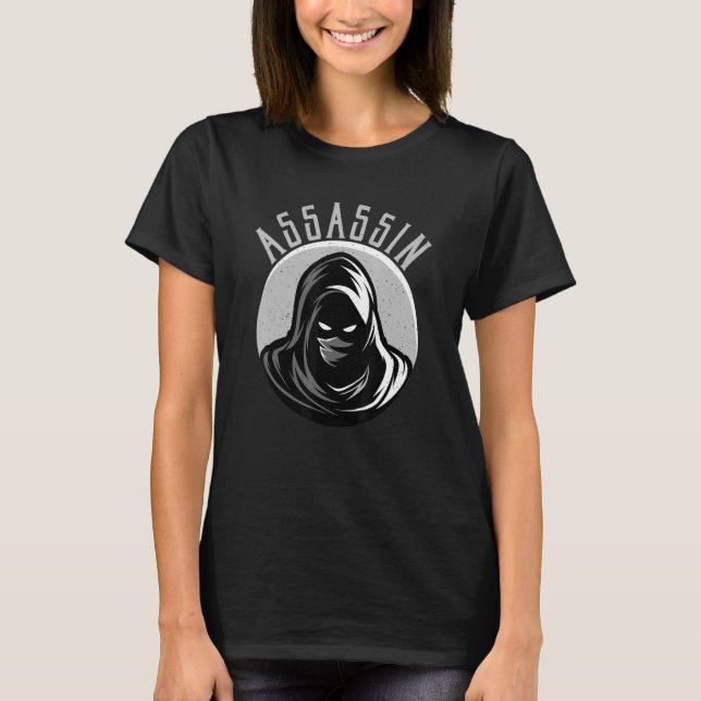 Spel Crypto R för assassin Tabletop Role Spelnämnd T Shirt (Framsida)