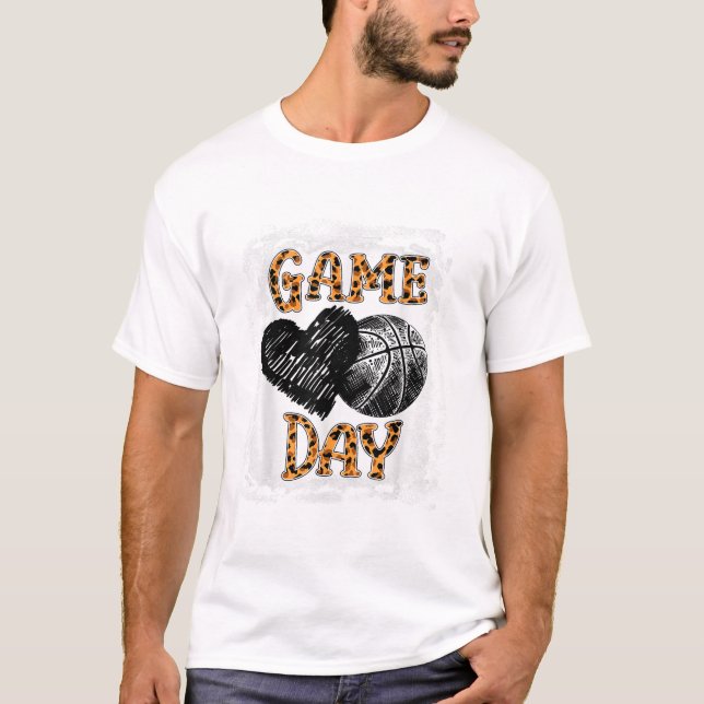 Spel Dags Kvinnor Leopard T Shirt (Framsida)