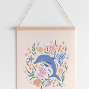 Spel delfin och korallrev poster