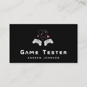 Spel Developer Tester Cute Joystick Controller Visitkort