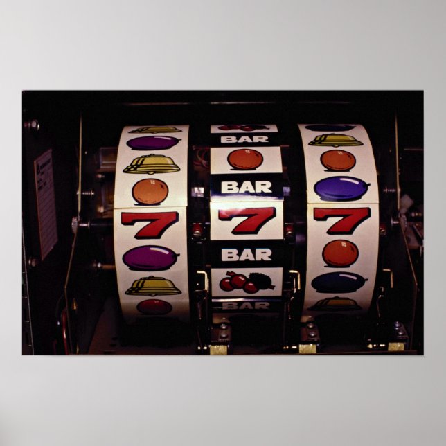 Spel, fack maskiner poster (Framsidan)