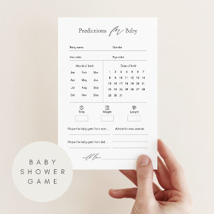 Spel för Baby-förutsägelser och råd för babyskor
