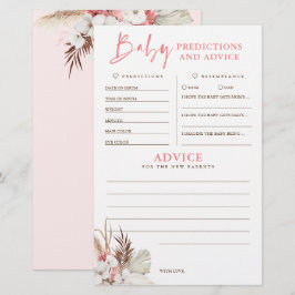 Spel för Baby-förutsägelser och råd för babyskor