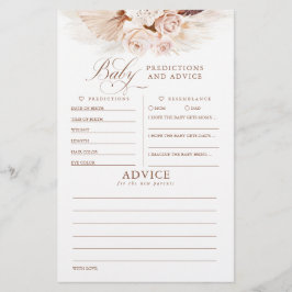 Spel för Baby-förutsägelser och råd för babyskor