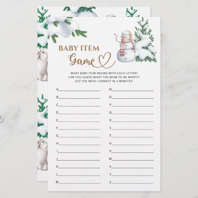 Spel för baby-objekt, babybabyspel för målare. (Fram/baksida)