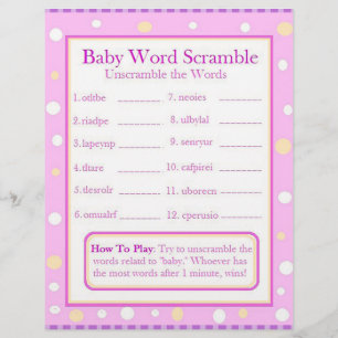 Spel för babyskor vid dubblans sida reklamblad