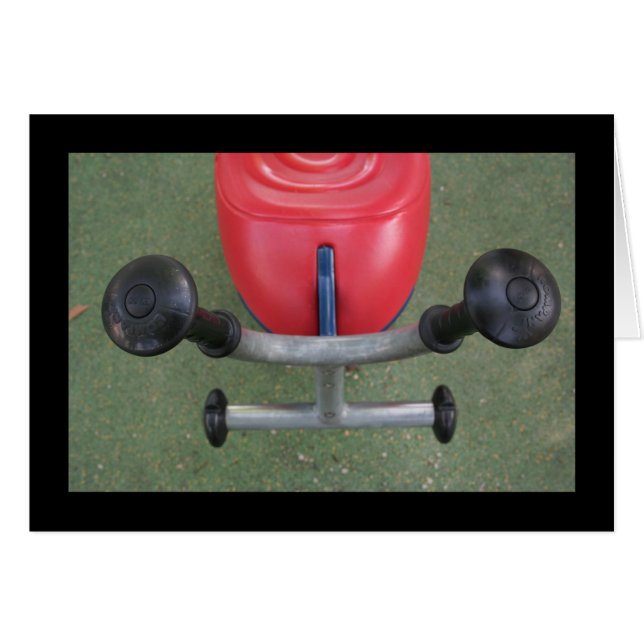 Spel för barn 22: Rött tårtkort Hälsningskort (Framsidan Horizontal)