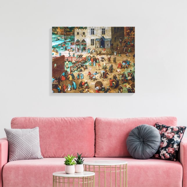 Spel för barn | Pieter Bruegel, äldre | Canvastryck (Insitu (Vardagsrum))