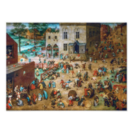 Spel för barn | Pieter Bruegel, äldre | Fototryck