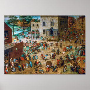 Spel för barn Pieter Bruegel, äldre Poster