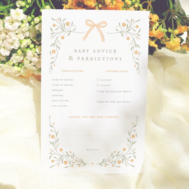 Spel för förutsägelse av Wildblomsterbabyskor (Skapare uppladdad)