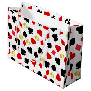 Spel för kasino Red, Black och Guld Card Kostym