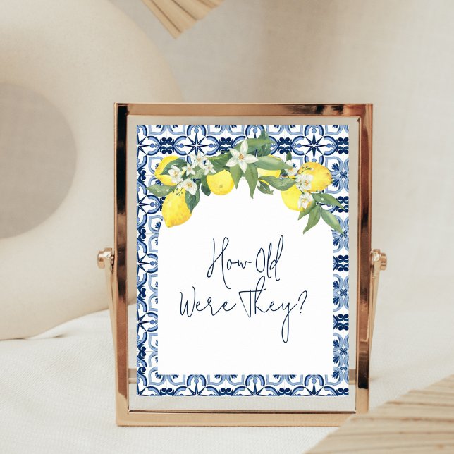 Spel för Möhippa av vattenfärgsfärg Lemon Positano Poster (Skapare uppladdad)