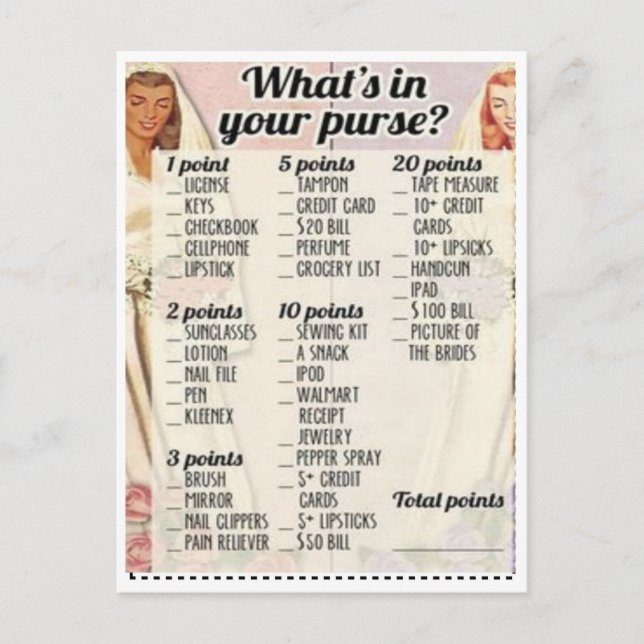 Spel för Möhippa Inbjudan Vykort (Framsida)